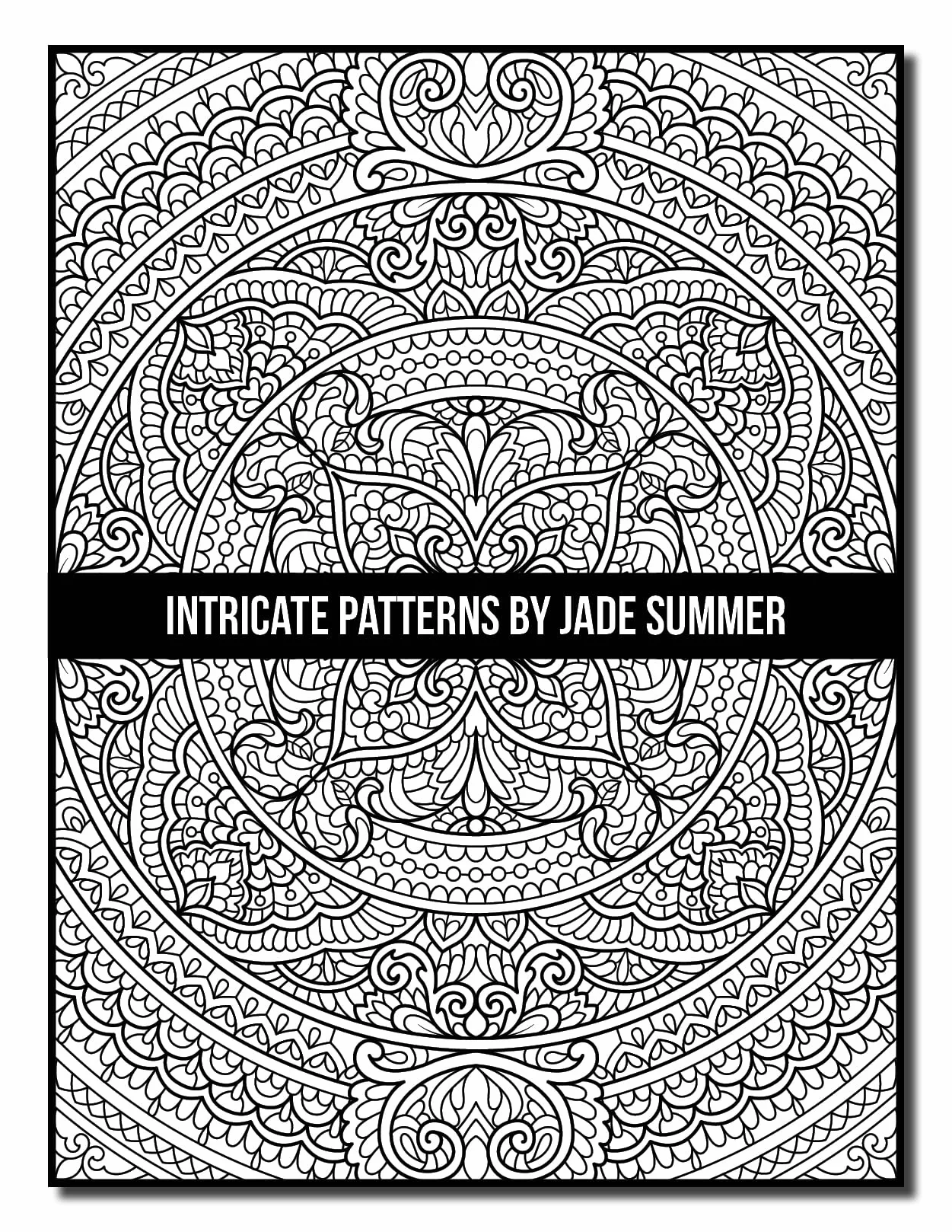 Intricate Patterns: An Adult Coloring Book with 50 Detailed Pattern Designs for Relaxation and Stress Relief