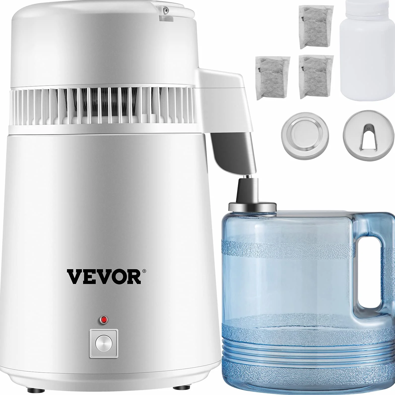 VEVOR Pure Water Distiller 4L Stal Nierdzewna 750W Destylarka Wody z Butelką
