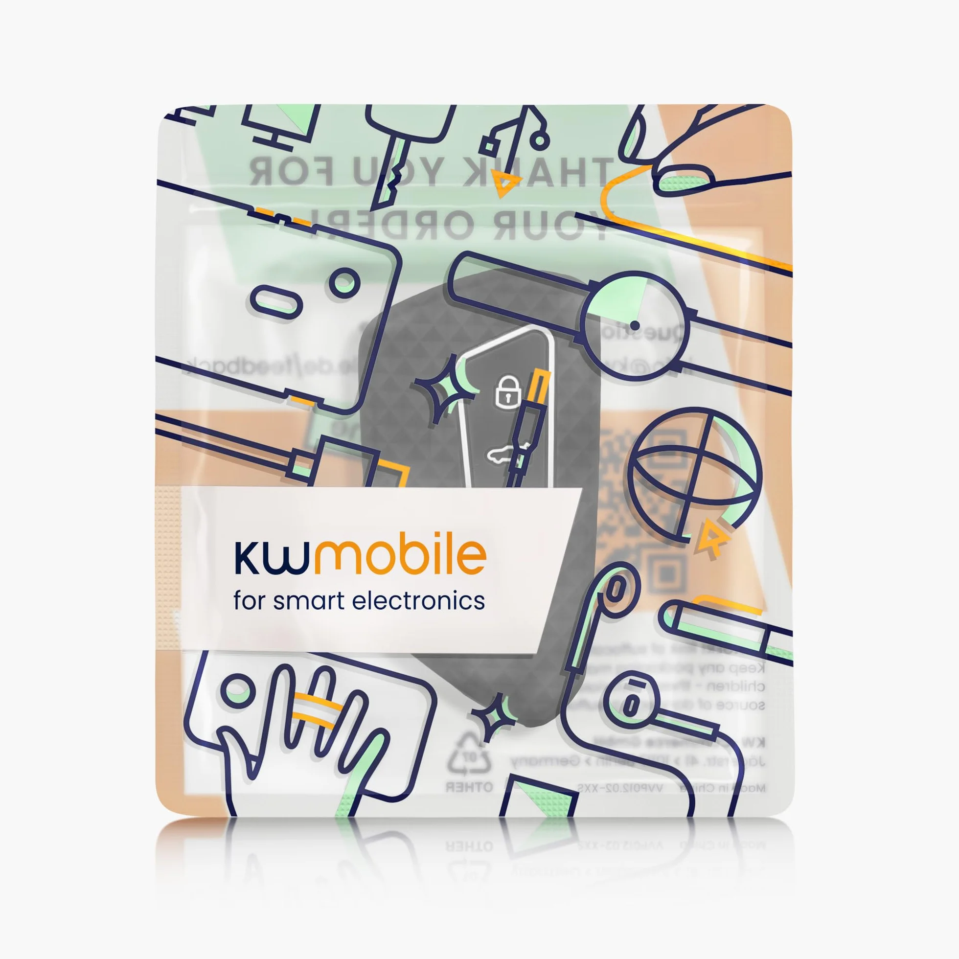 kwmobile Pokrowiec na klucze kompatybilny z VW Golf 8 3-przyciskowy kluczyk samochodowy - miękki silikonowy pokrowiec ochronny na kluczyki samochodowe, czarny matowy