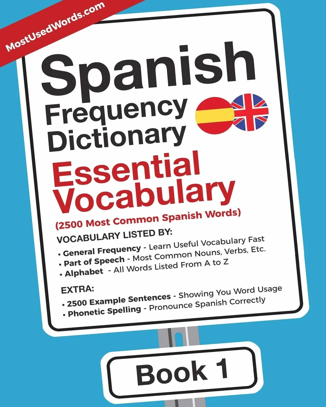 Spanish Frequency Dictionary - Essential Vocabulary: 2500 Most Common Spanish Words: 1