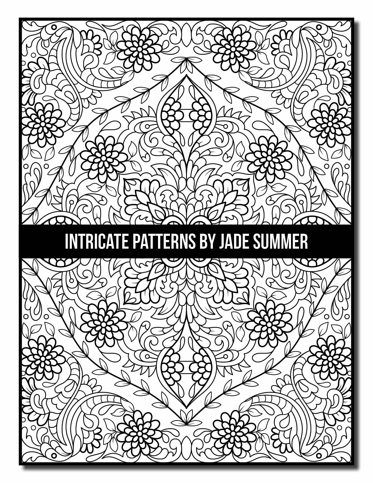 Intricate Patterns: An Adult Coloring Book with 50 Detailed Pattern Designs for Relaxation and Stress Relief