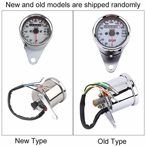 Keenso Uniwersalny Cyfrowy Prędkościomierz LED 12 V 0-160 km/h Motocyklowy Biały