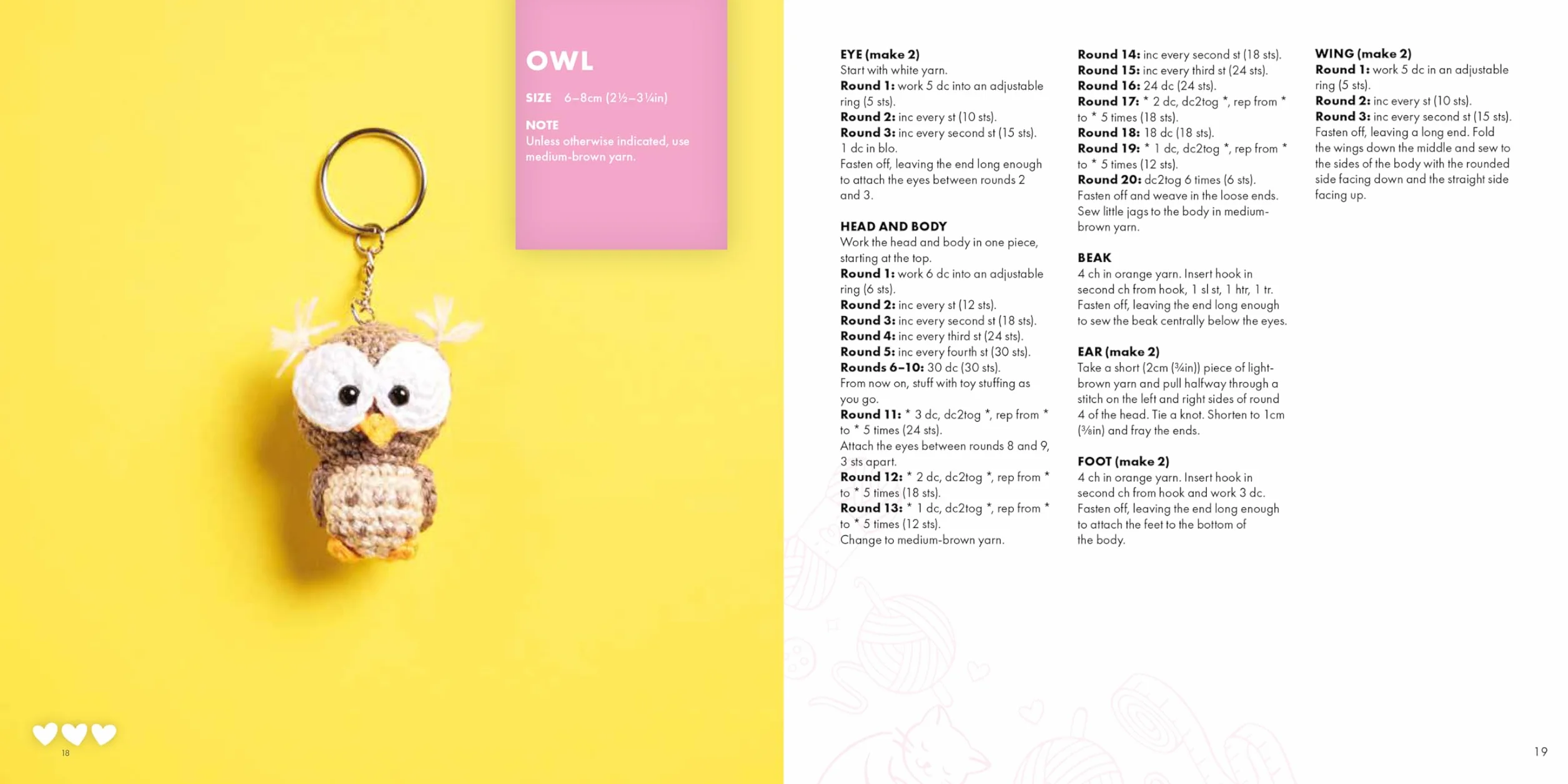 Mini Amigurumi Bag Charms: 23 Adorable Keyrings to Crochet
