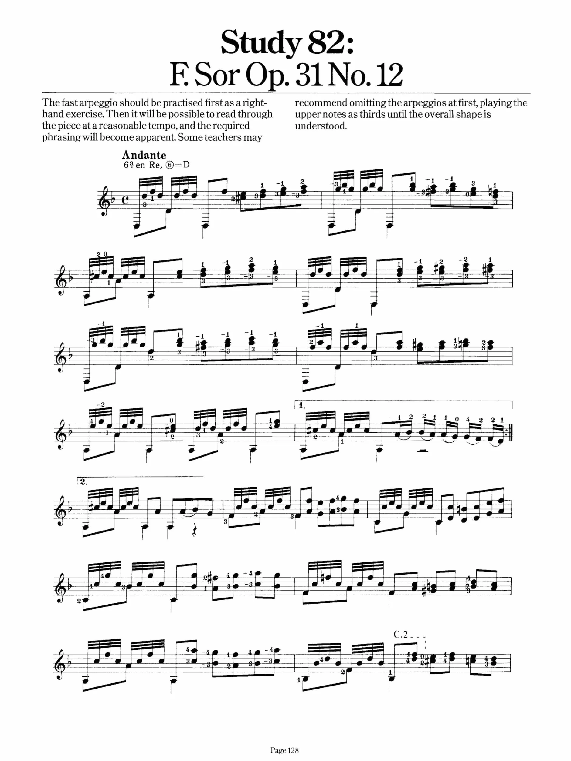 Frederick noad : 100 graded classical guitar studies - guitare: Selected and Graded by Frederick Noad