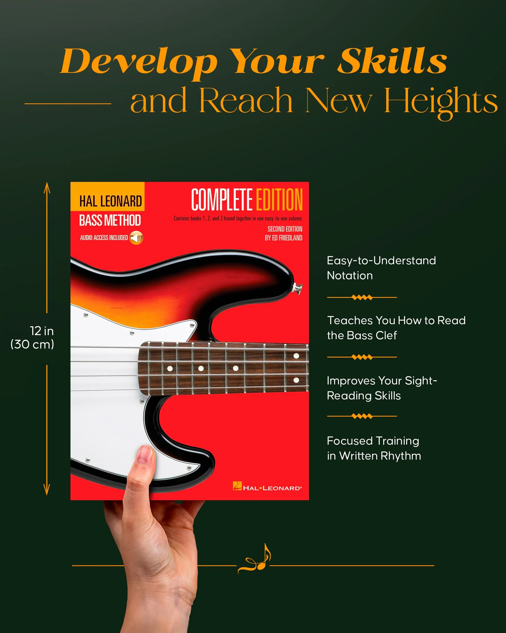 Ed friedland : electric bass method complete edition - special bound - recueil + support online