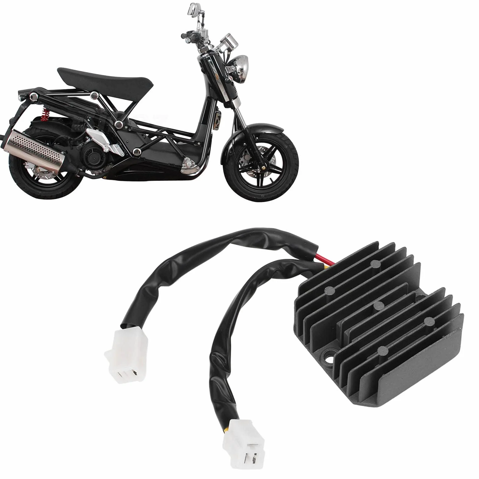 5 Przewodów Regulator Napięcia Prostownik Prostownik Motocyklowy Regulator Przeciwzakłóceniowy Zamiennik dla Skuterów Daelim 125 B Bone 2009-2014