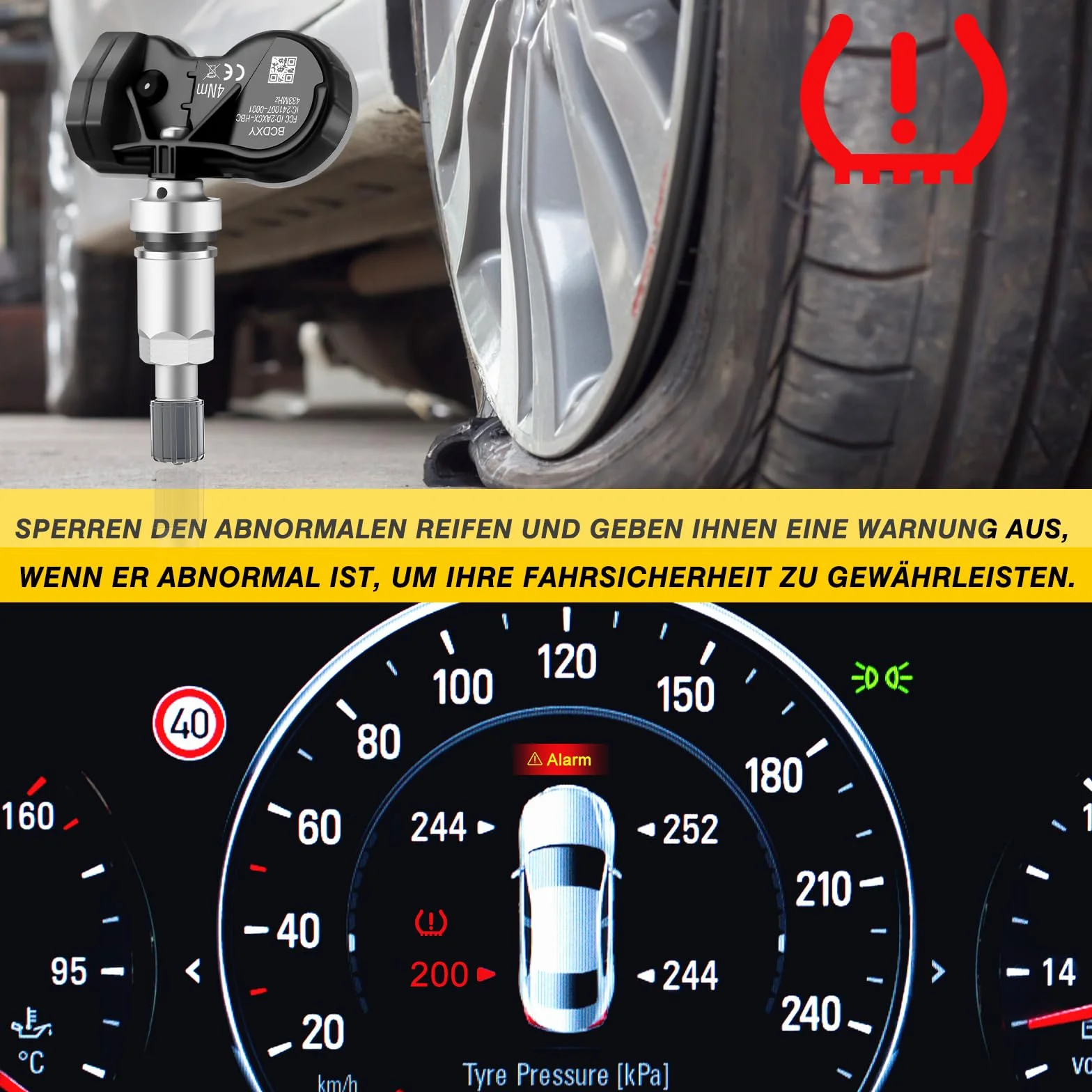 Czujnik ciśnienia w oponach multiprotokół TPMS RDKS pasuje do Mercedes-Benz A B CLA CLK CLS GLA GLS AMG R SLR S V CLASS do prawie wszystkich modeli 36236781847 36236779490 36106790054