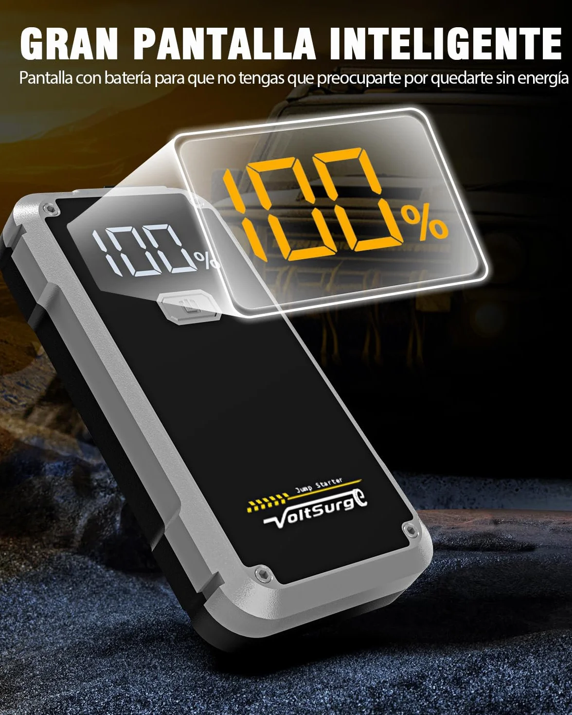 Starthilfe Powerbank, VoltSurge 4000A Spitzenstrom, VoltSurge pomoc przy starcie samochodu - Avviatore di emergenza, akumulator samochodowy 2000 A, rozrusznik