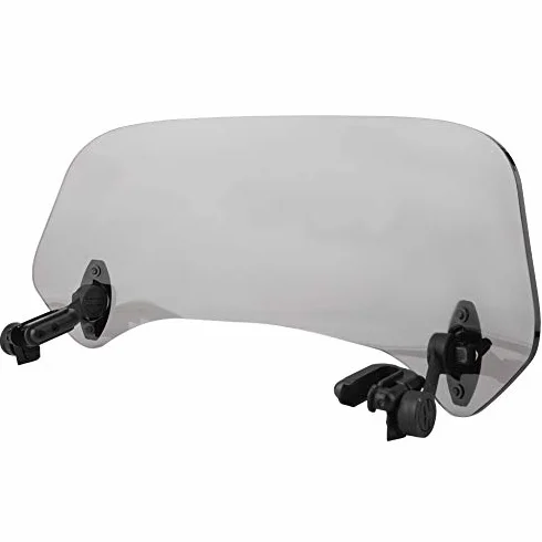 Uniwersalne Rozszerzenie Przedniej Szyby Motocykla, 28 Cm Deflektor Spojlera Zmodyfikowana Przednia Szyba, Dodaj Deflektor Wiatru Zmodyfikowana Przednia Szyba(Wędzone małe)