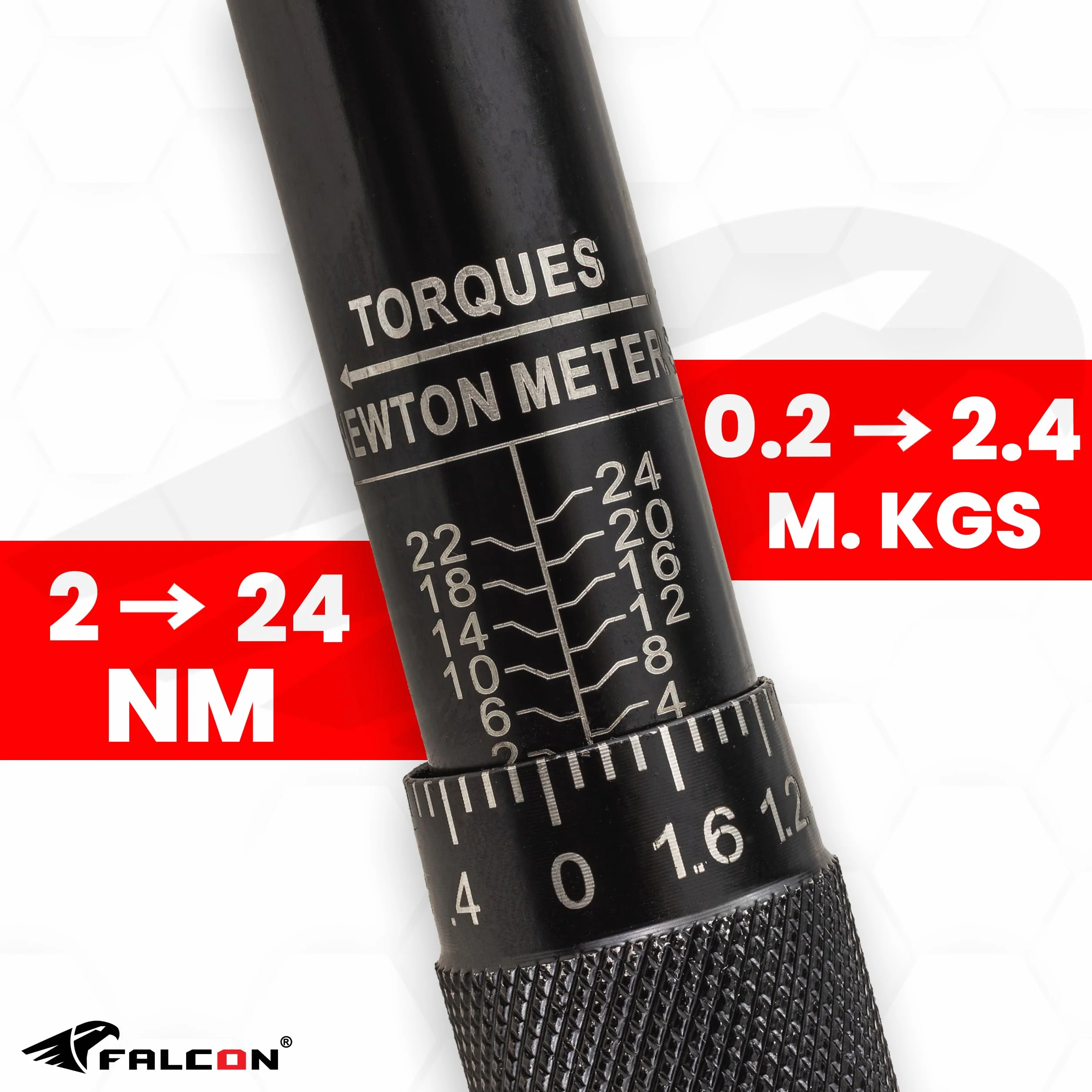 KLUCZ DYNAMOMETRYCZNY 1/4" 2-24NM ETUI Z BLOKADĄ CERTYFIKAT KALIBRACJI CR-V