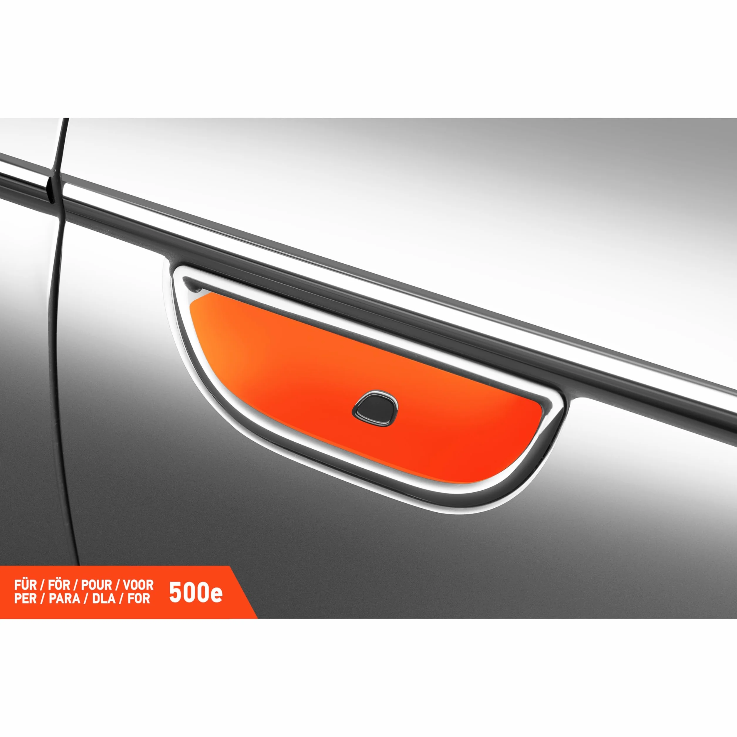 Luxshield folia ochronna na klamki kompatybilny z Fiat 500e 332 3+1 I 2020-2026 - ochrona przed zarysowaniami, folia ochronna na lakier – przezroczysta błyszcząca