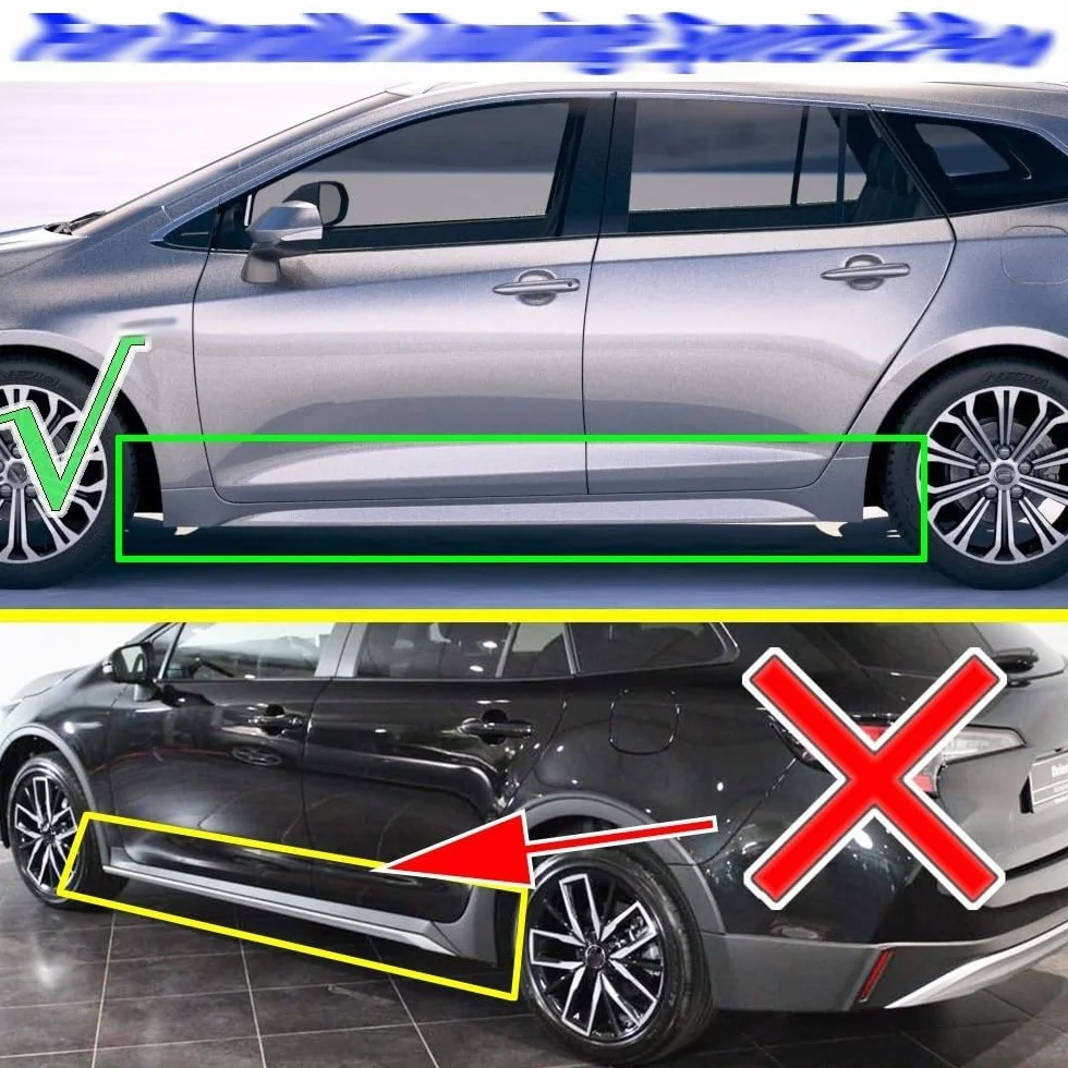 4 szt. / zestaw błotniki samochodowe przednie tylne błotniki chroniące przed rozbryzgami błotniki kompatybilne z Corolla E210 kompatybilne z Touring Sports Estate 2019 2020