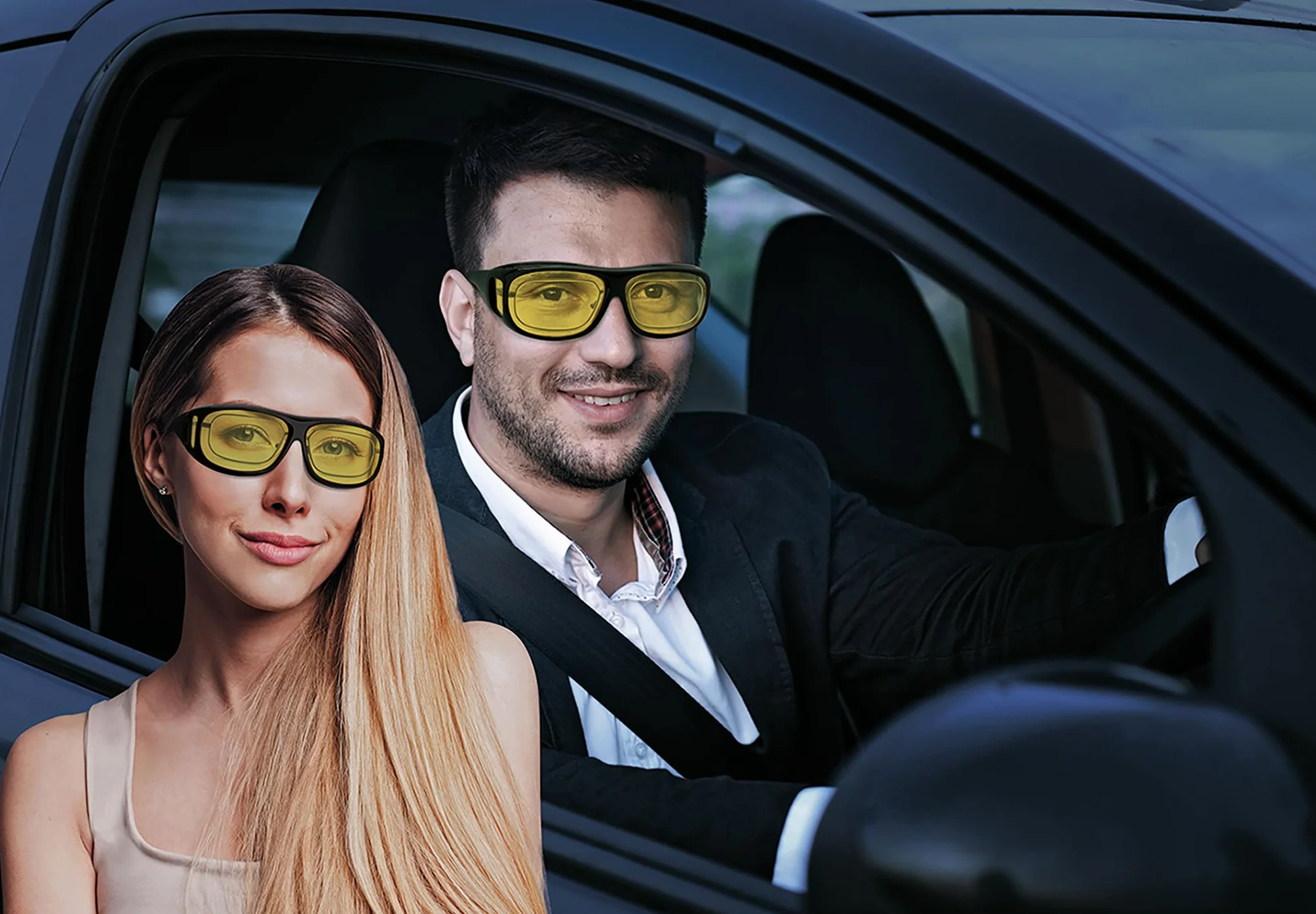 Wedo 27147599 Okulary do Jazdy Nocą, Czarny