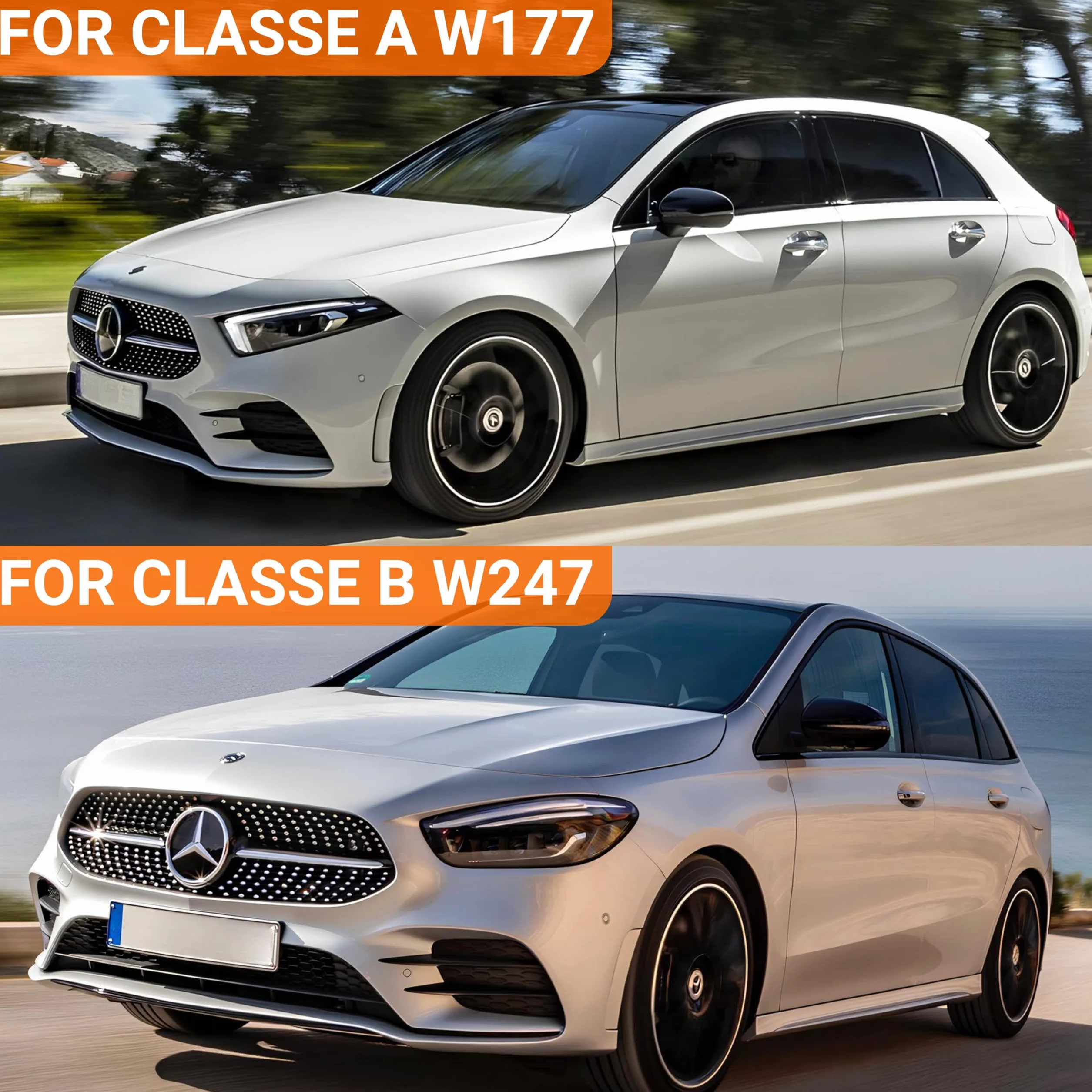 Zestaw naprawczy haczyków do bagażnika tylnego Mercedes klasy A W177 W247 2-częściowy