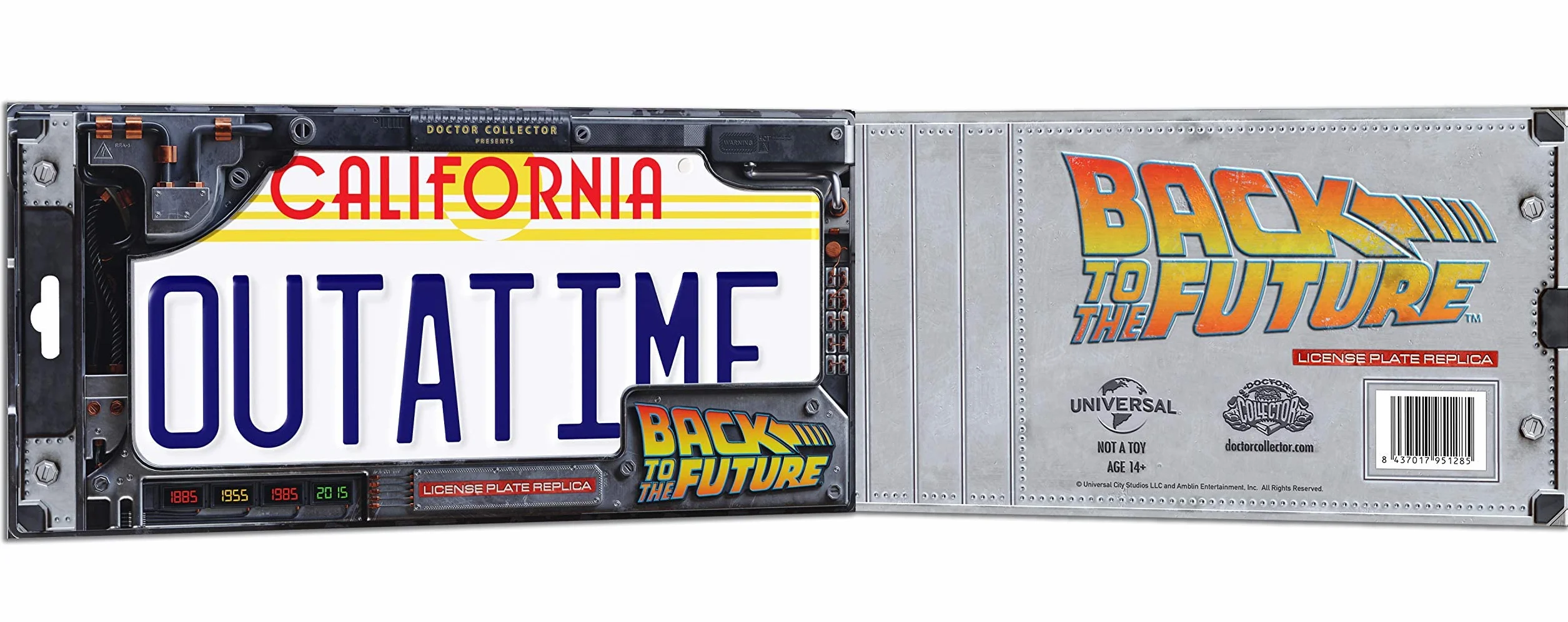 Doctor Collector Collectable Outatime Back to The Future Replika tablicy rejestracyjnej