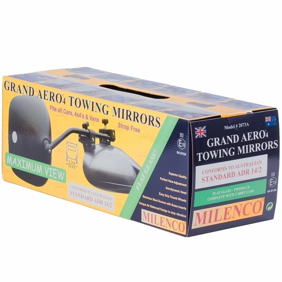 MILENCO Grand Aero płaskie lustra – dwupak