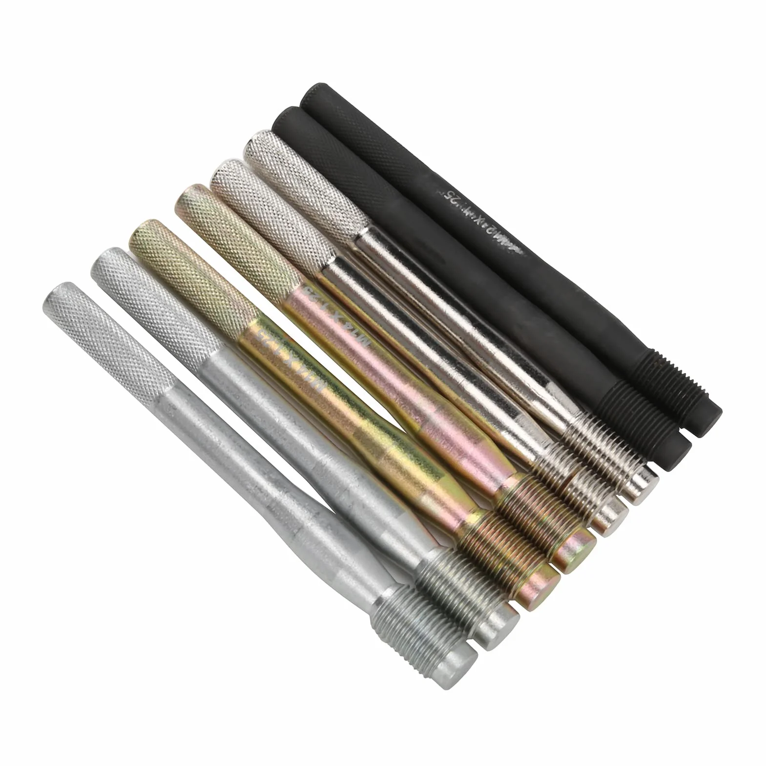 Akozon 8 Szt. Kołek Wyrównujący Koła ze Stopu Stali M14x1.5/1.25 M12x1.5/1.25 do Samochodów