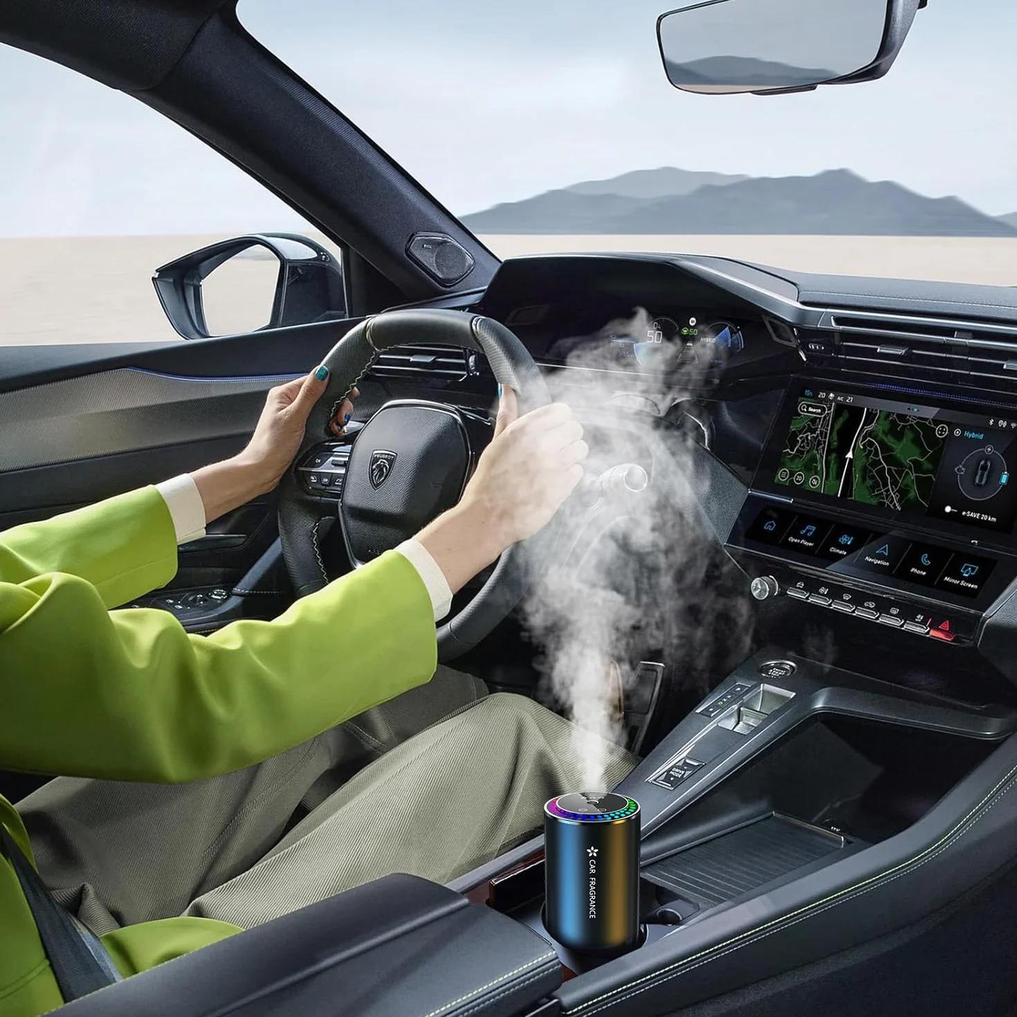2025 Elektryczny odświeżacz powietrza o pojemności 50 ml (woda kolońska), dyfuzor ultradźwiękowy, 3 inteligentne tryby, automatyczne włączanie/wyłączanie, wbudowany akumulator wielokrotnego ładowania