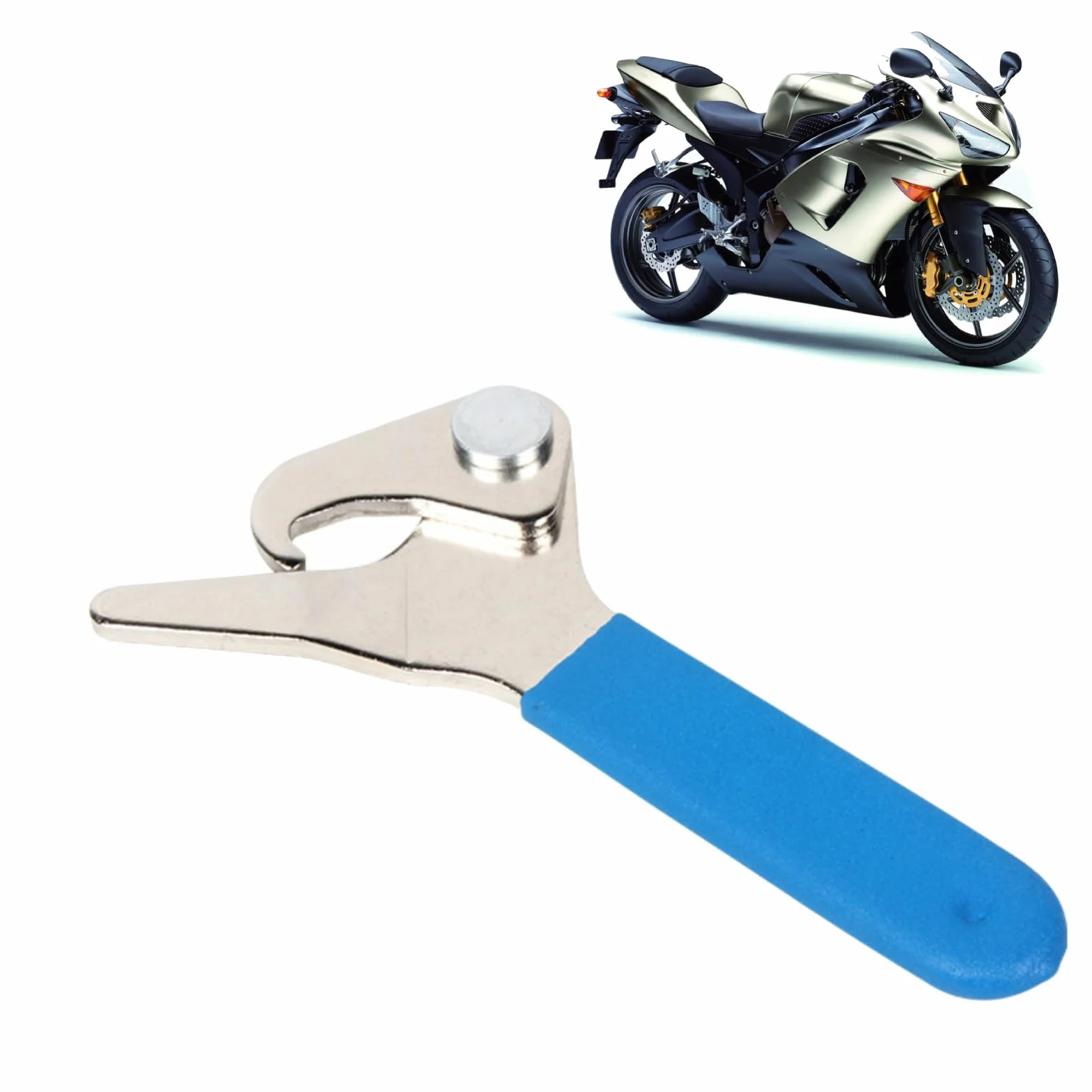 Regulowany Klucz do Amortyzatorów, Wytrzymałe Narzędzie do Kołnierzy Sprężynowych do Motocykli 35–75 Mm, Klucz do Amortyzatorów Motocyklowych, Regulowane Szczęki Hakowe,