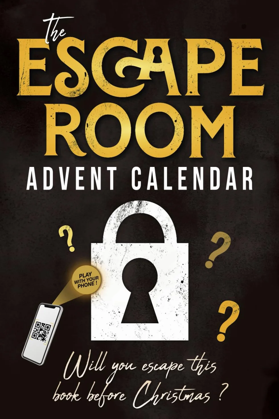 The Escape Room Advent Calendar: Puzzle book for adults with 24 interactive riddles to solve while waiting for christmas