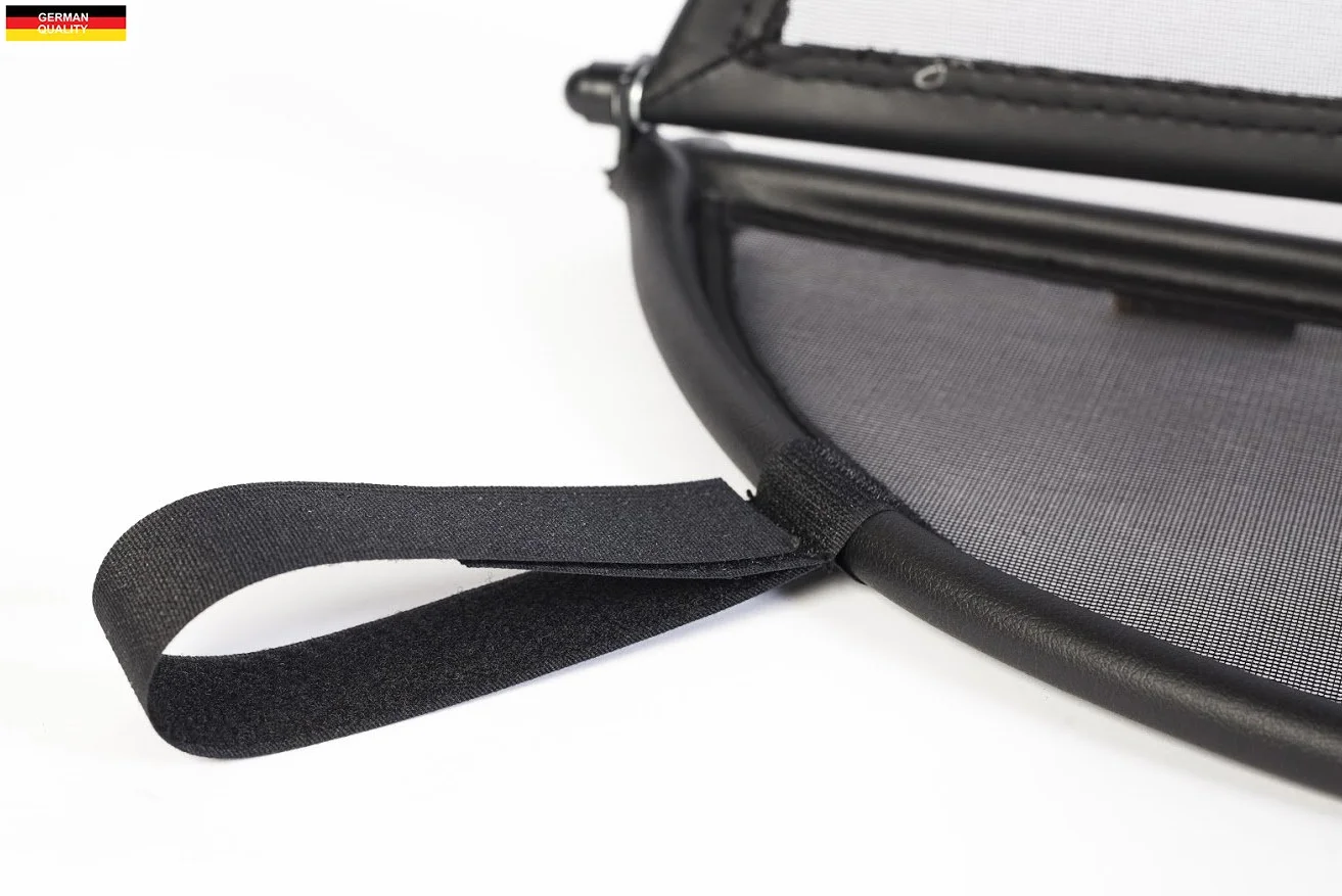 GermanTuningParts Windschott do Mercedes SL R230 2001-2011 - składany - czarny | owiewka | blokada wiatru | Deflektor wiatru