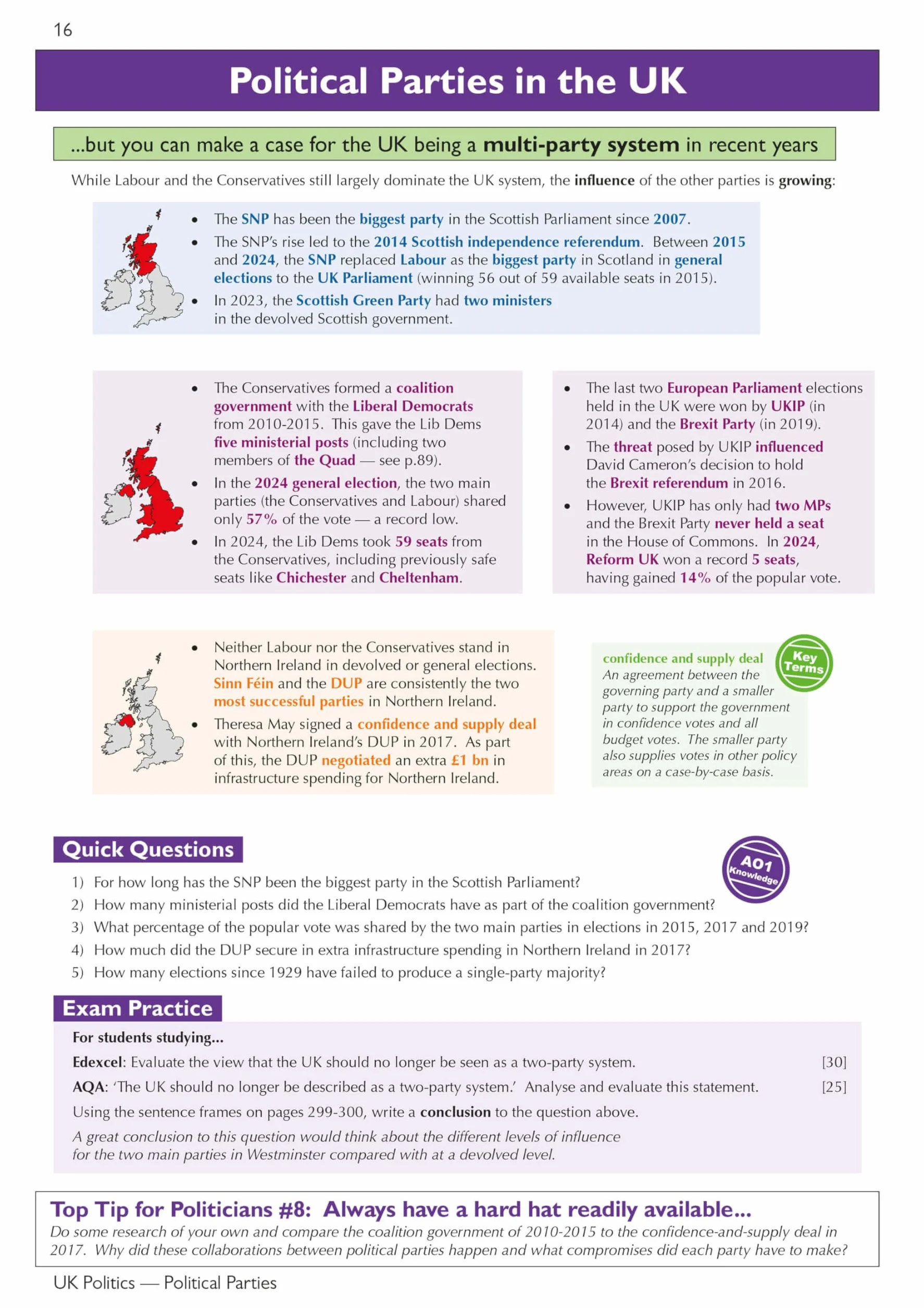 A-Level Politics: Edexcel & AQA Complete Revision & Practice (with Online Edition)
