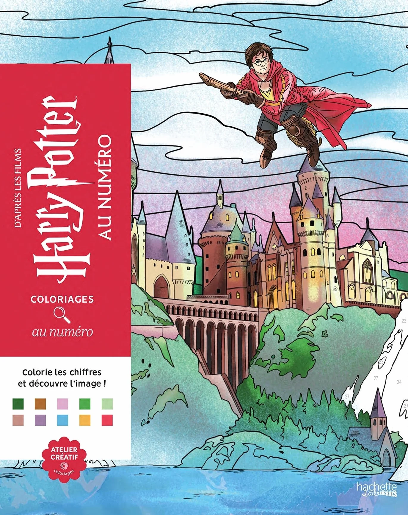 Harry Potter au numéro: Colorie les chiffres et découvre l'image