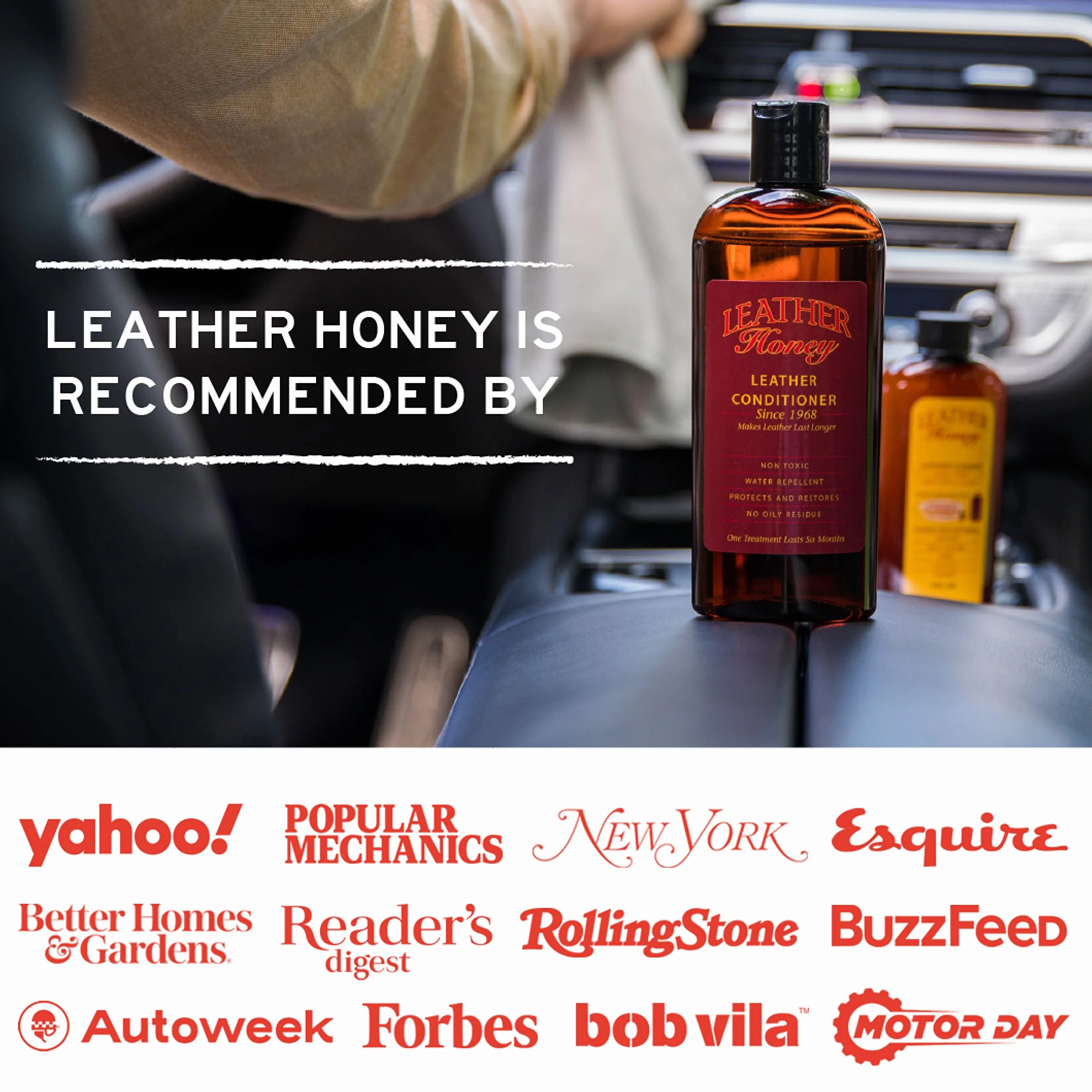 Leather Honey Leather Cleaner Wipes - Clean Leather On-The-Go - The Best Cleaner for Vinyl and Apparel, Furniture, Auto Interior, Shoes and Accessories - 10 Ready-to-Use Wipes