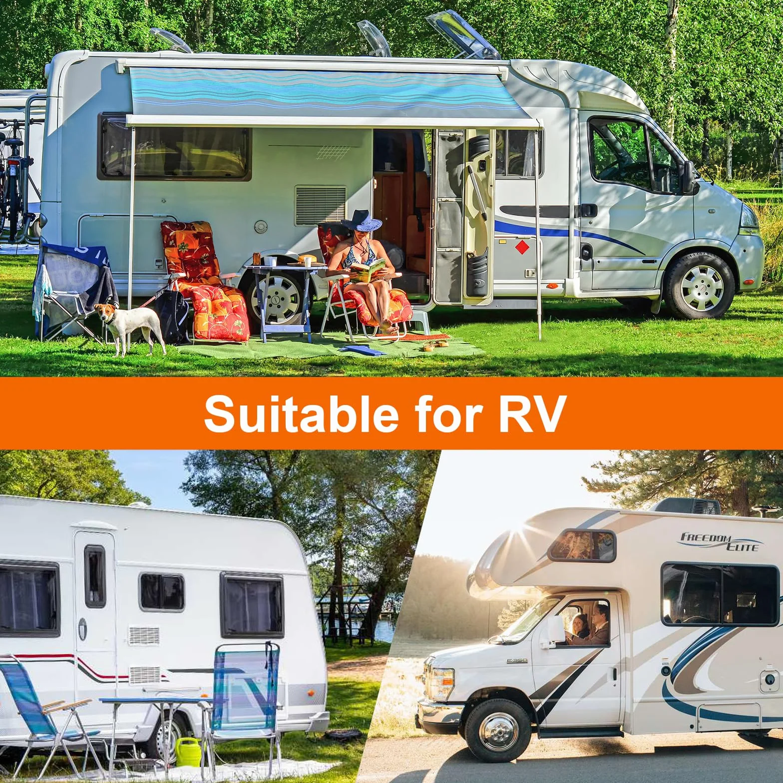 Plandeka Ochronna Dachu Caravana Wodoodporna 210D Caravan Cover 6.5 x 3 m