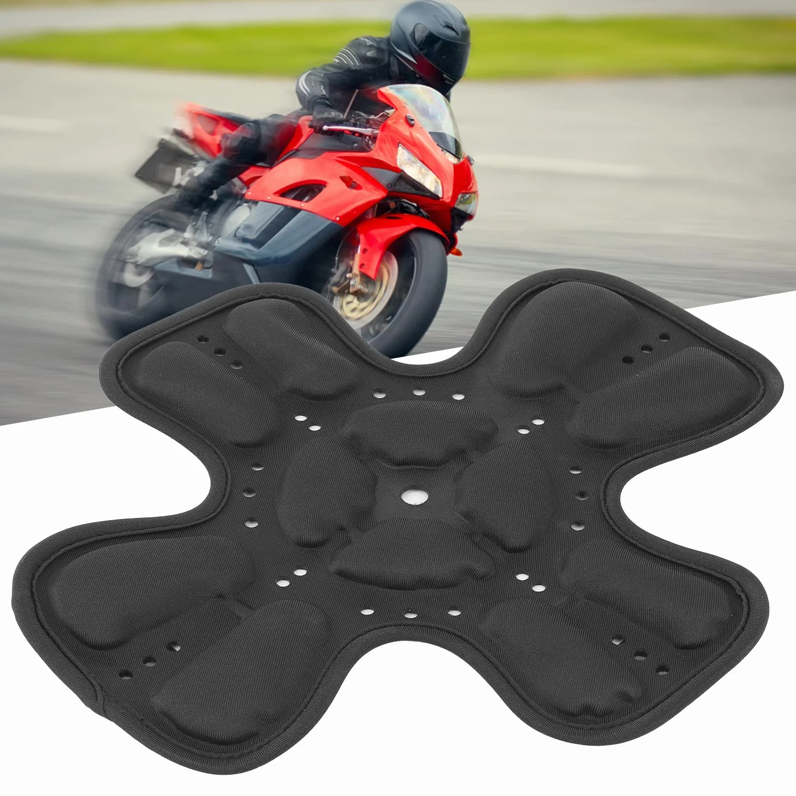 Uniwersalny Zestaw Wyściółek Kasku Pianka 360 ° Ochrona Głowy 3D Kieszeń Powietrzna Amortyzacja Kask Motocyklowy Wkładka do Kasku Przeciw Potu Chłodząca Podkładka Pod Kask(A)