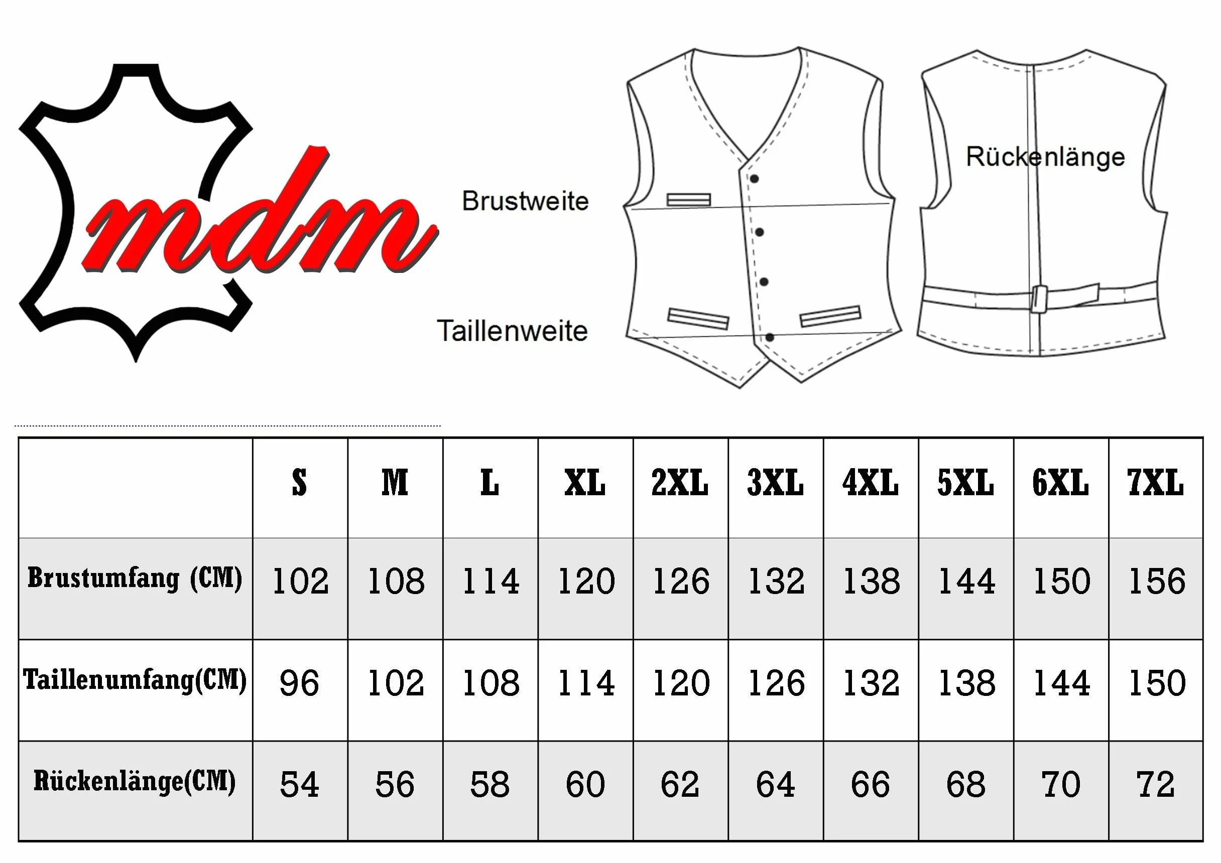 MDM Skórzana kamizelka motocyklowa retro