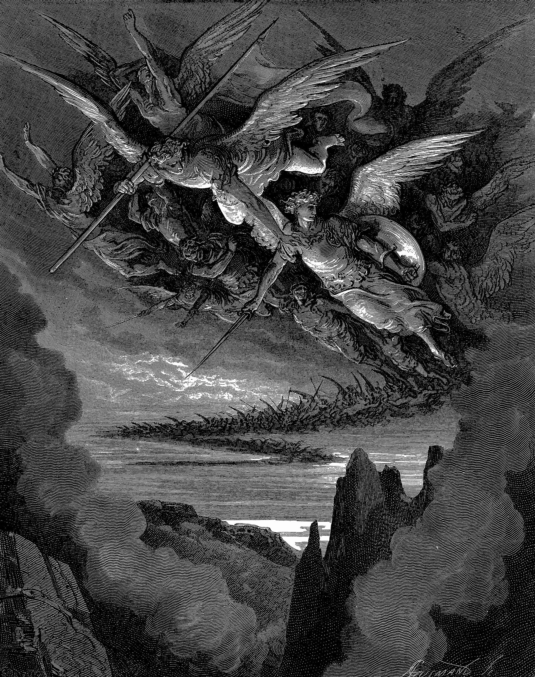 Dore's Illustrations for Paradise Lost