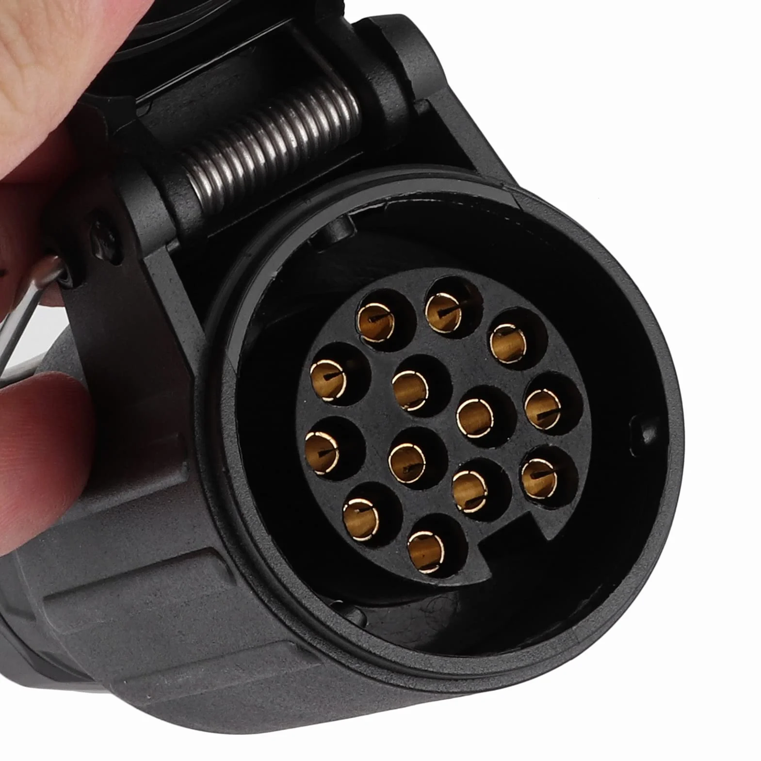 Adapter okablowania przyczepy 4-biegunowa płaska wtyczka na 13-biegunowy konwerter obwodu oświetlenia UE