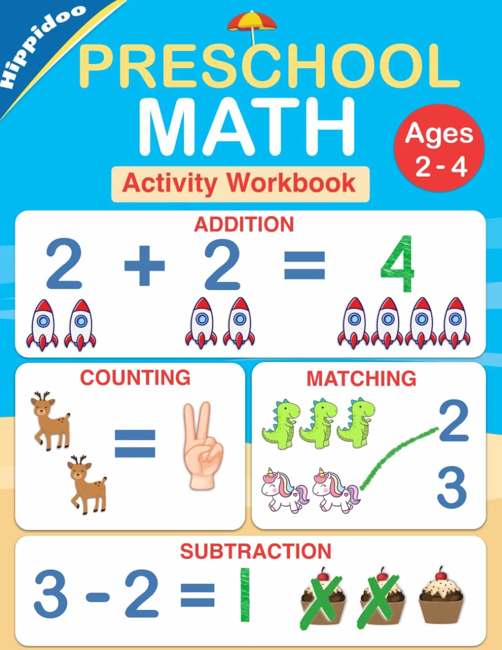 Preschool Math Workbook: Number Tracing, Addition and Subtraction math workbook for toddlers ages 2-4 and pre k