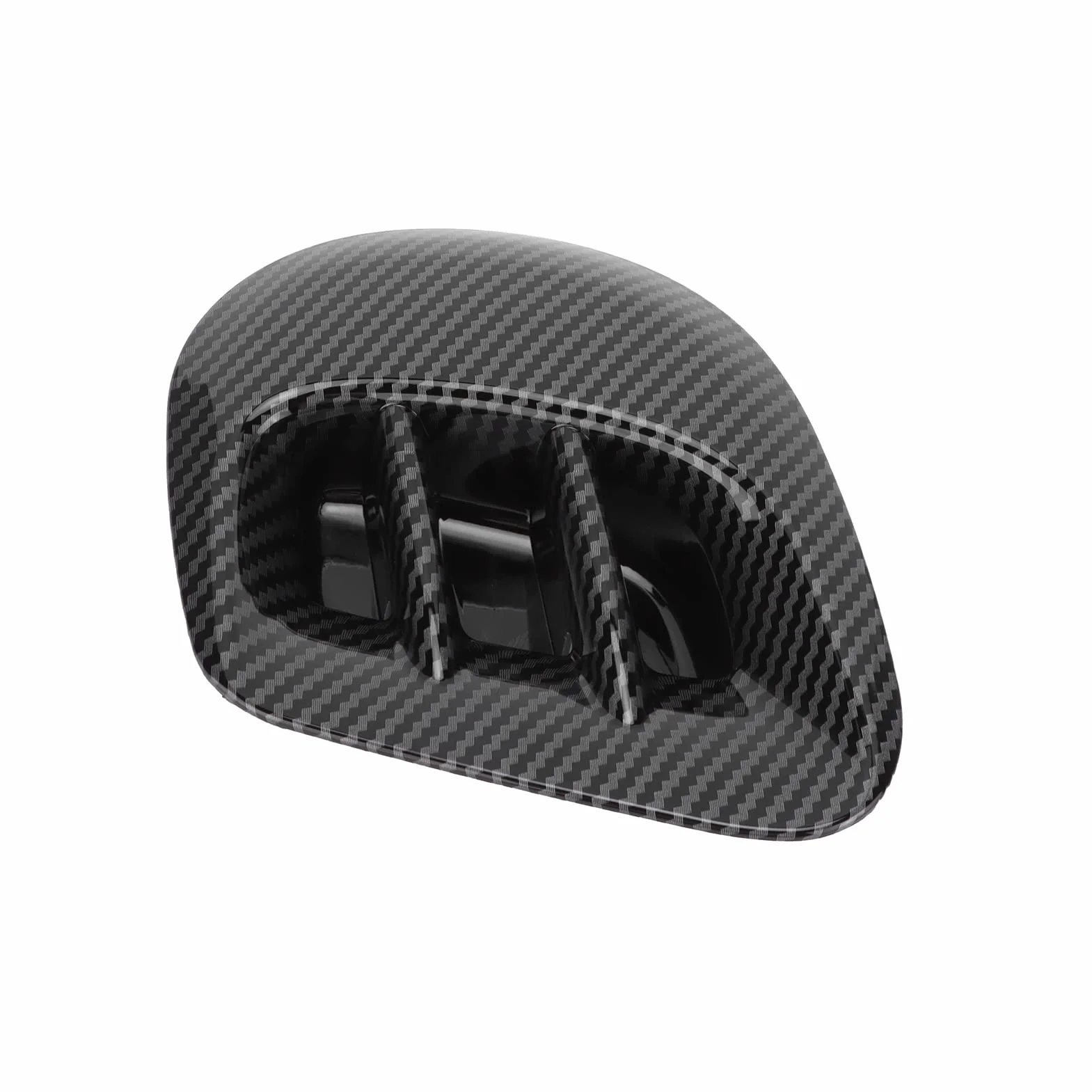 Aramox Tylny Błotnik Boczny Odpowietrznik Pasuje do Smart Fortwo/Forfour 453 2015-2021, ABS Tylny Błotnik Boczny Odpowietrznik Pokrywa Wykończenia Wymiana(Styl z włókna węglowego)