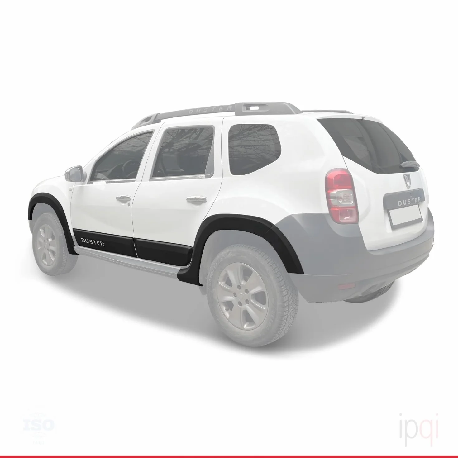 Ochraniacz błotnika i osłona boczna z tworzywa sztucznego do Dacia Duster 2010-2017 CZARNY