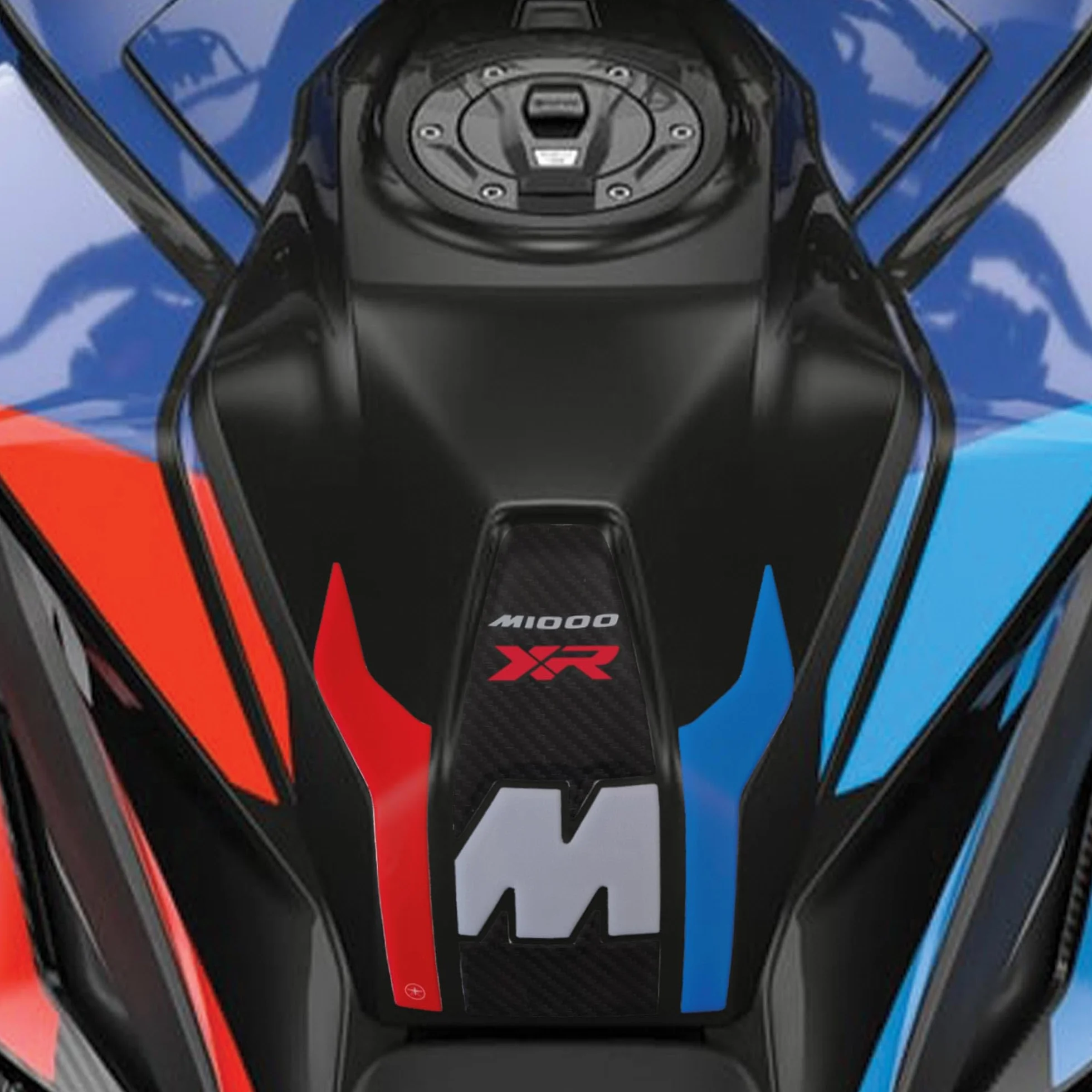 labelbike - Naklejka 3D na Zbiornik paliwa do Dekoracji i Ochrony Zbiornika Motocykla kompatybilna z BMW M 1000 XR