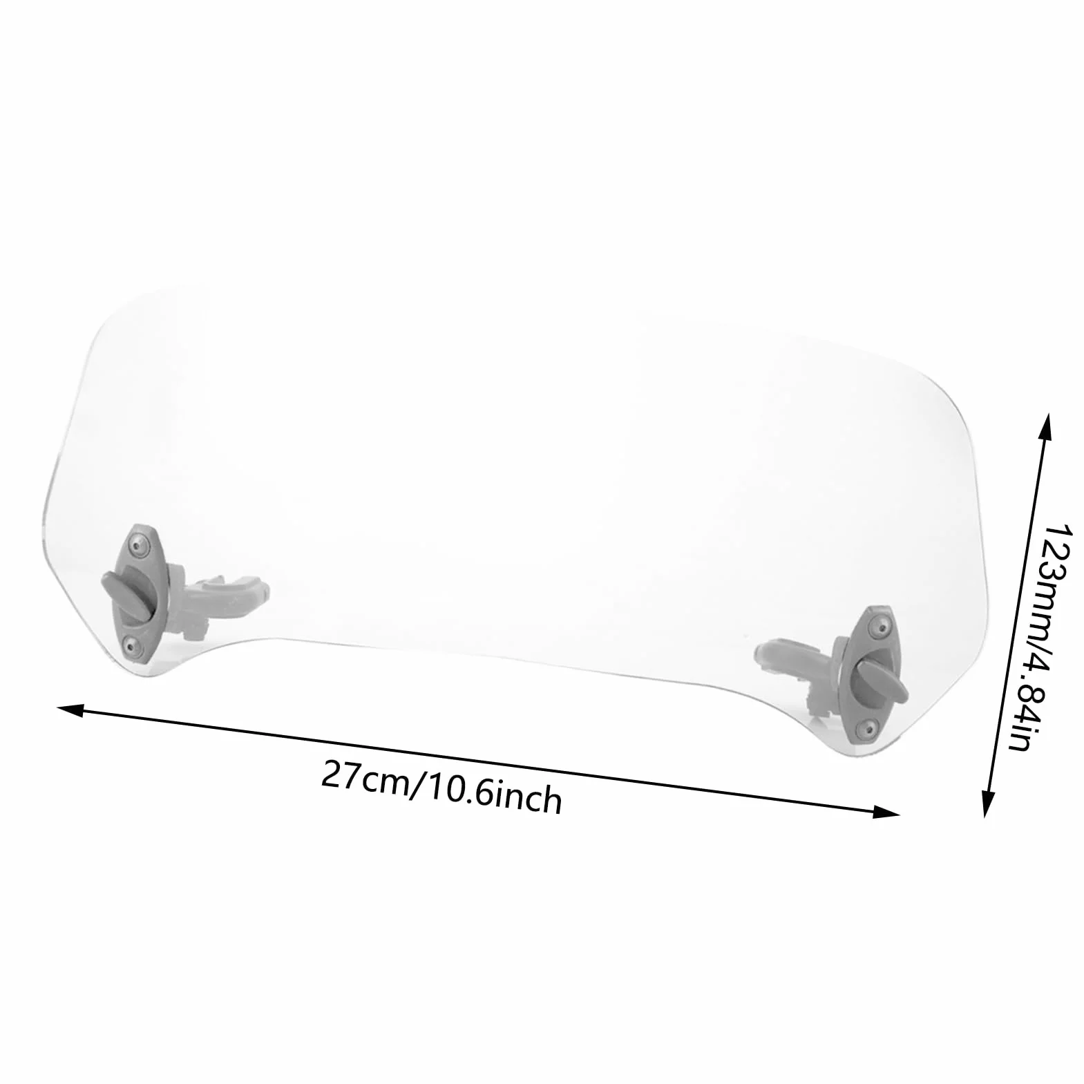 Uniwersalny Regulowany Deflektor Powietrza Spojler Szyby Motocyklowej Osłona Przednia