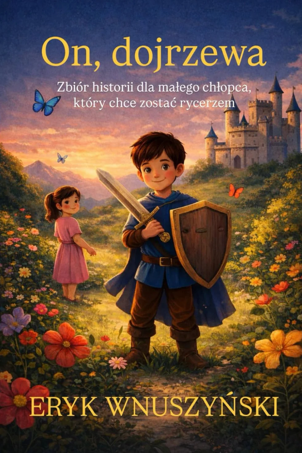 On, dojrzewa: Historie z morałem, bajki wychowawcze dla chłopców, rycerz, smoki, odwaga, dojrzewanie, emocje, 3-8 lat, dorastanie