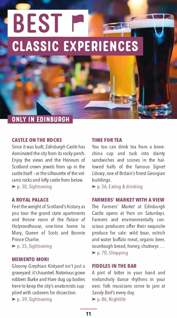 Edinburgh Marco Polo Pocket Travel Guide - with pull out map