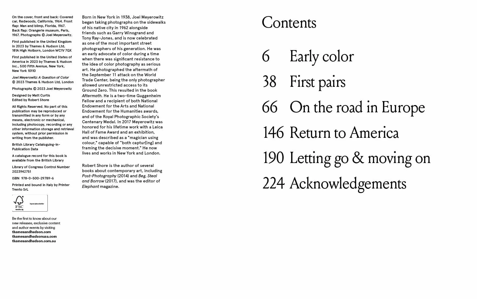 Joel Meyerowitz : A Question of Colour /anglais