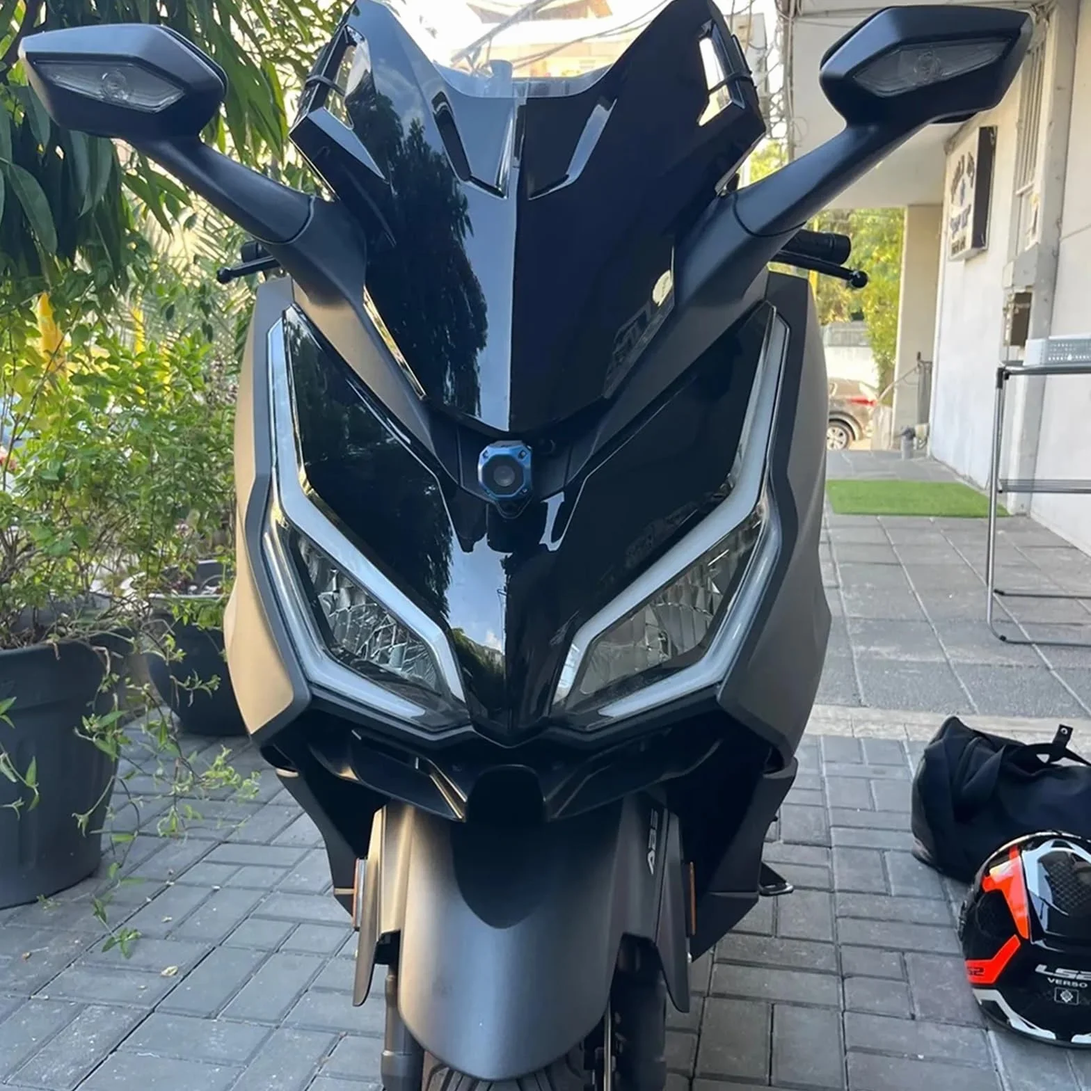 Aerodynamiczne skrzydła boczne Spoiler tylny do Hondy Forza 350 2022-2025 Carbon