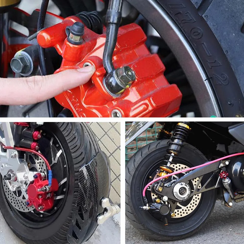 120cm Motocykl Rura Hamulca Oleju Hamulca Motocyklowego Wąż Rura Sprzęgła Hydrauliczny Wzmocniony Hamulec Stalowy Pleciony Motocross Tube Line Czarny