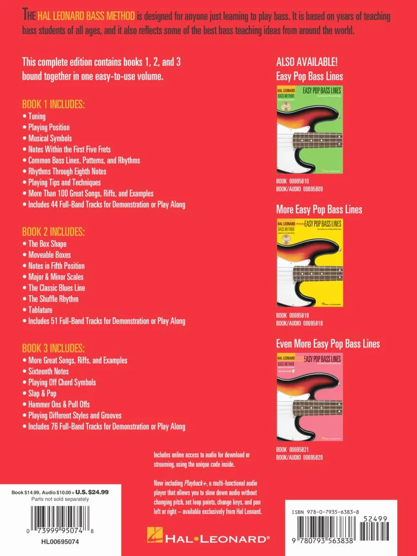 Ed friedland : electric bass method complete edition - special bound - recueil + support online