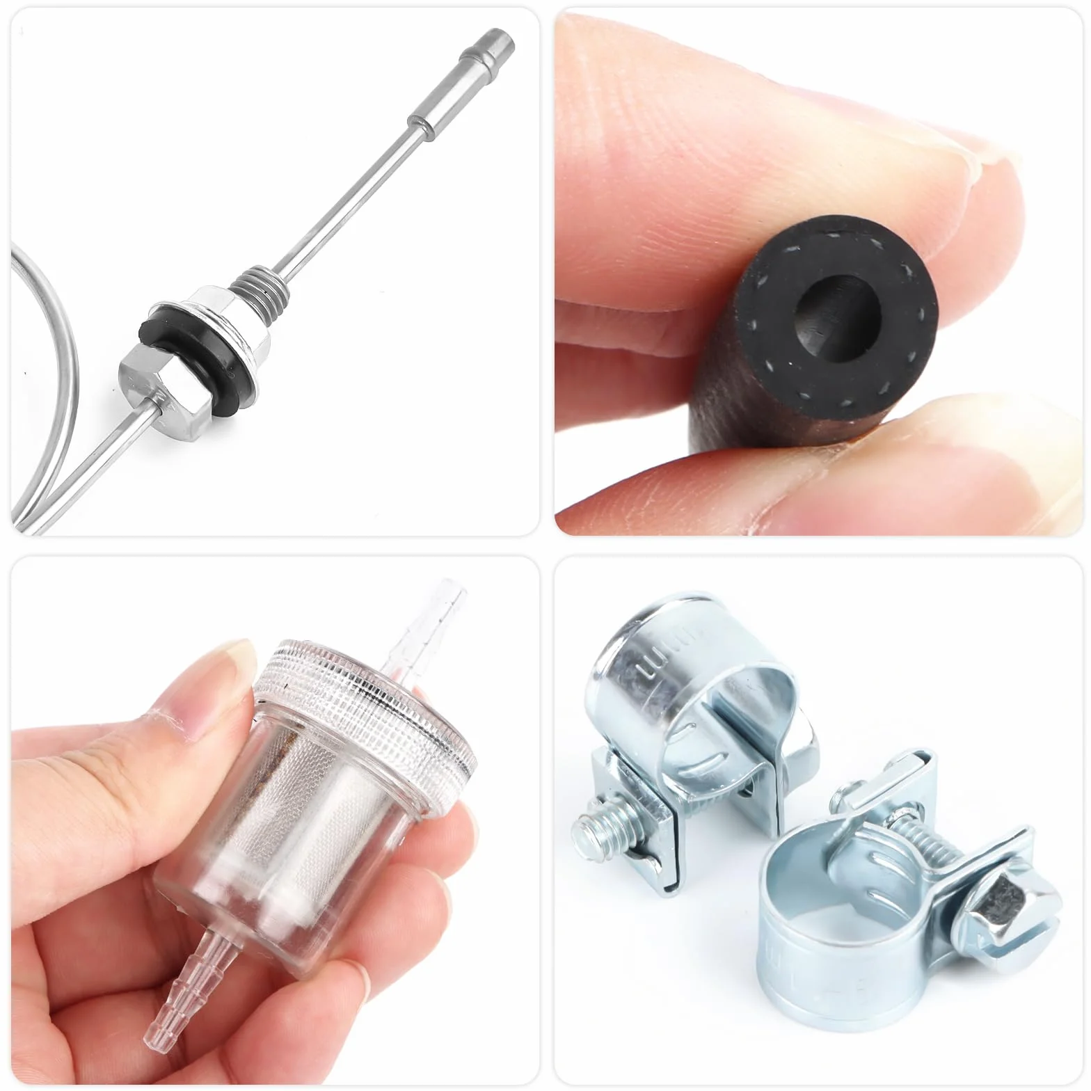 Zestaw rur stojących do paliwa Eberspacher Webasto z filtrem oleju, 5 rurami łączącymi, wężem benzynowym