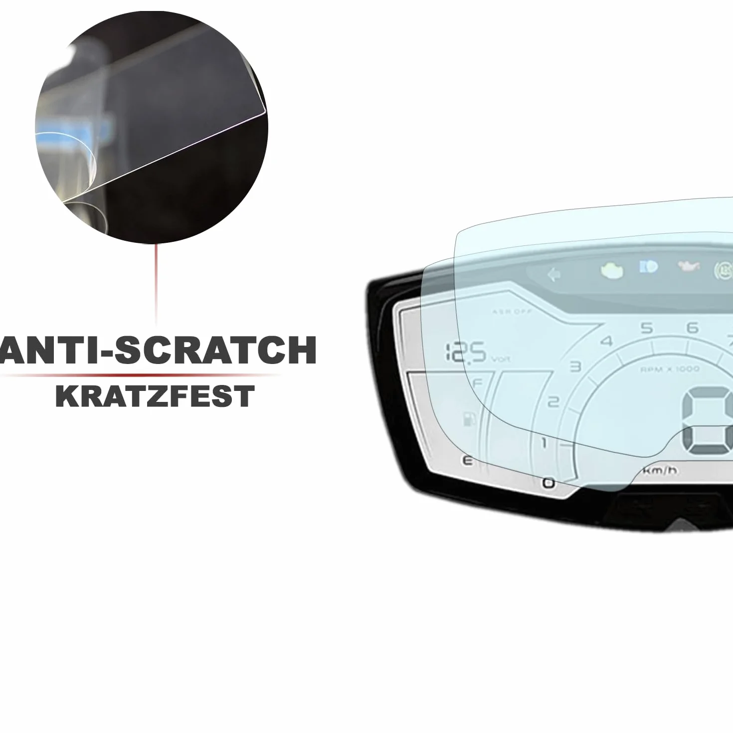 Folia ochronna na tachometr/wyświetlacz pasująca do Piaggio Medley 125 2020+ 2x Anti Glare