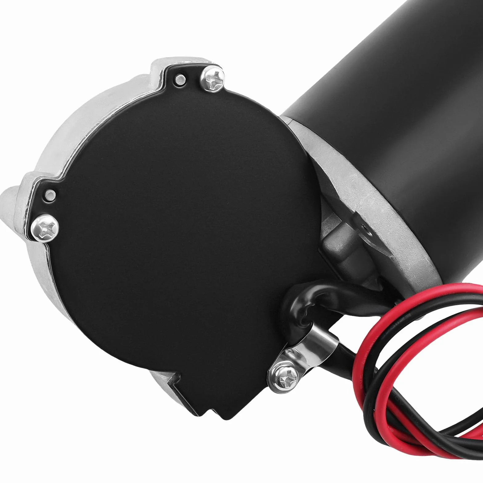 maXpeedingrods Silnik przekładniowy 24 V DC, 45 W, silnik wycieraczki, wysoki moment obrotowy, elektryczna synchronizacja koła zębatego z lewą skrzynią biegów do napędu bramy, okien