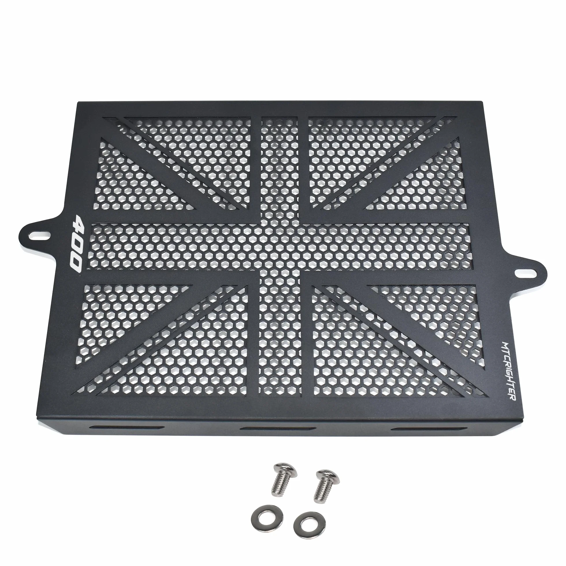kompatybilna z Triumph Speed 400 Scrambler 400X 400XC THRUXTON 400 Tracker 400 2024 2025 2026 Pogrubiona osłona chłodnicy Osłona błotnika, Wykonany ze stopu aluminium