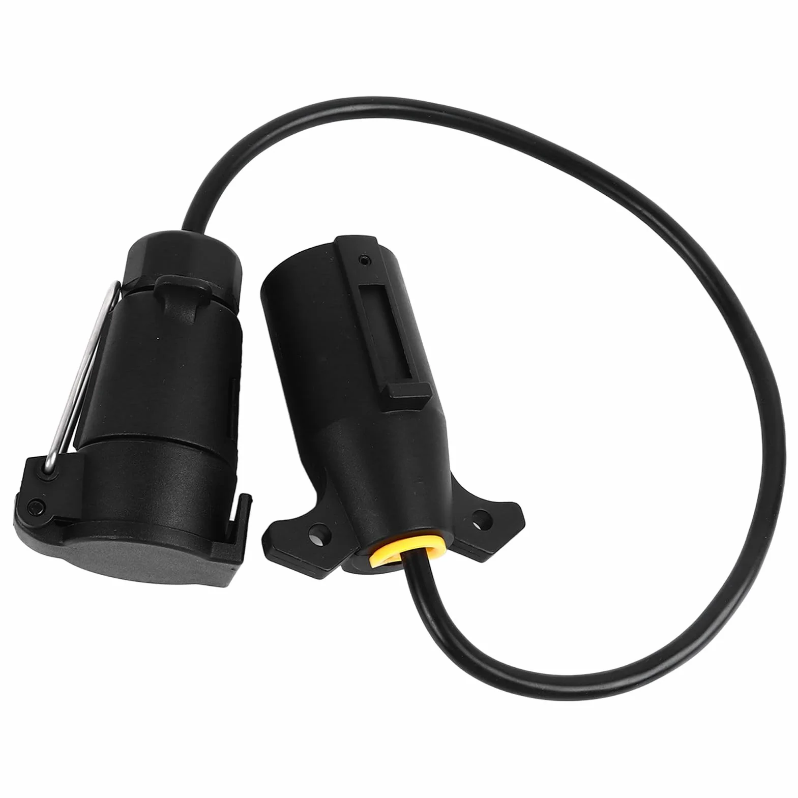 Aramox Adapter Wtyczki Przyczepy 7-pinowy USA na UE Podwójne Złącze