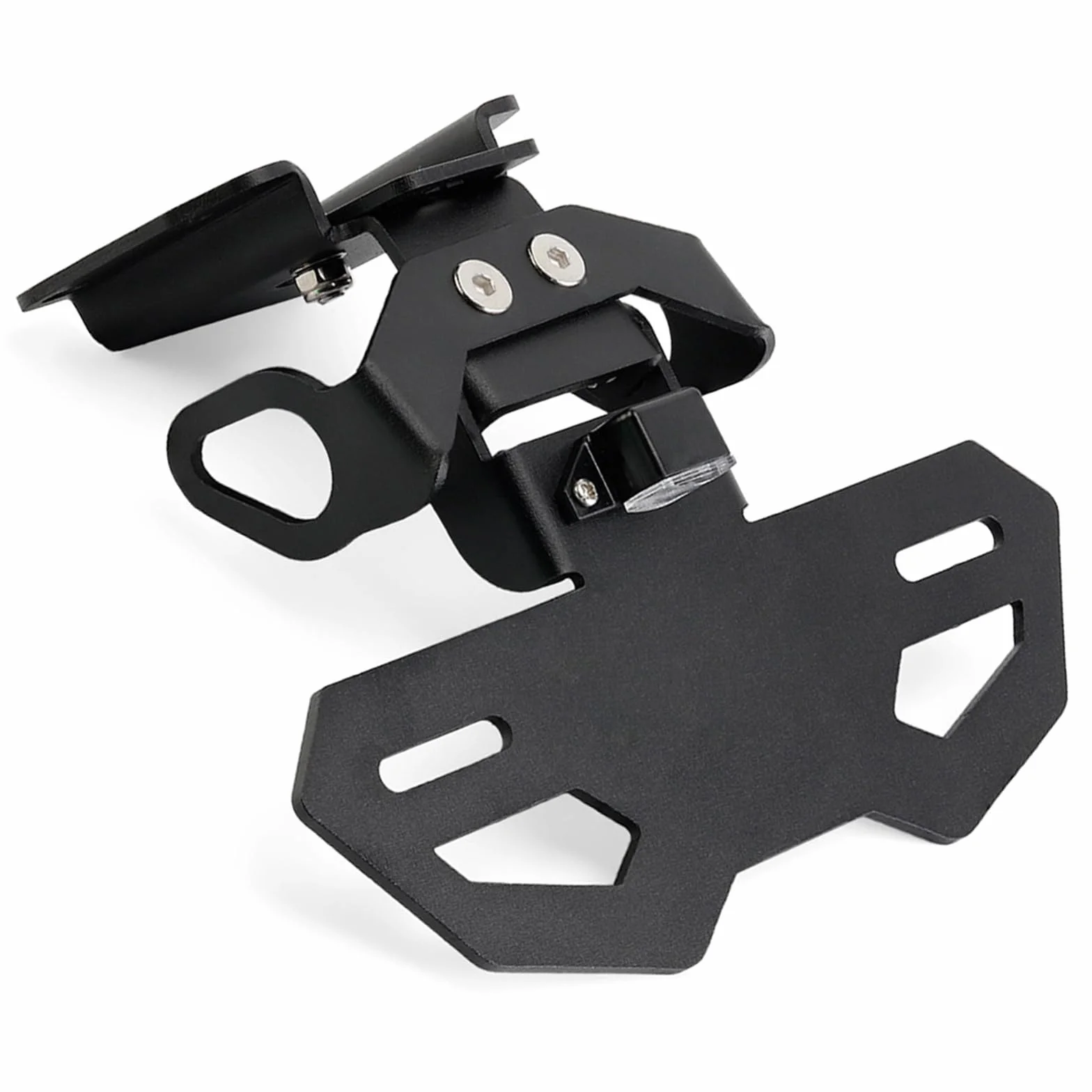 Kompatybilny z Yamaha YZF R7 FZ07 MT-07 2014-2023 Motocykl Tylny Fender Eliminator Motocykl License Plate Wspornik ze światłem LED, metalowy uchwyt na płytę Ogon Tidy Modified Accessories